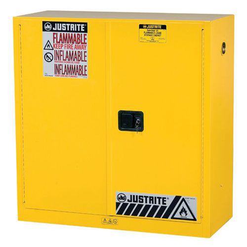 Justrite Small Flammable Storage Cabinet - 1118x1092x457mm