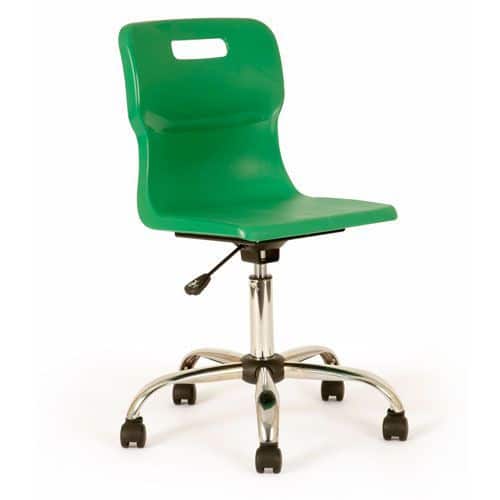 Plastic School Chairs With Castors - 6-11 Years - Titan