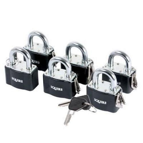 Squire Master Keyed Laminated Padlock Set - 51mm