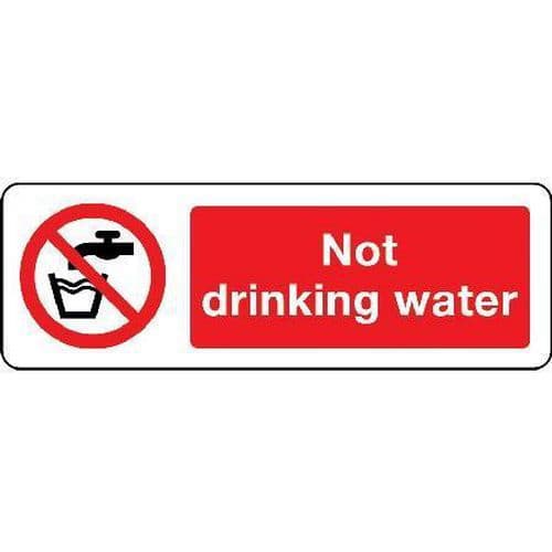 Not Drinking Water Sign