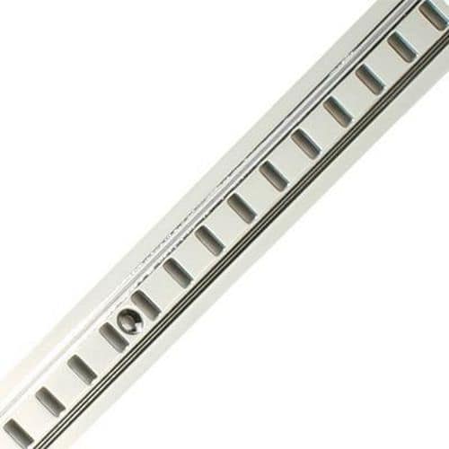 Raised Bookcase Strip - 1829 x 24mm - Satin Chrome Plated