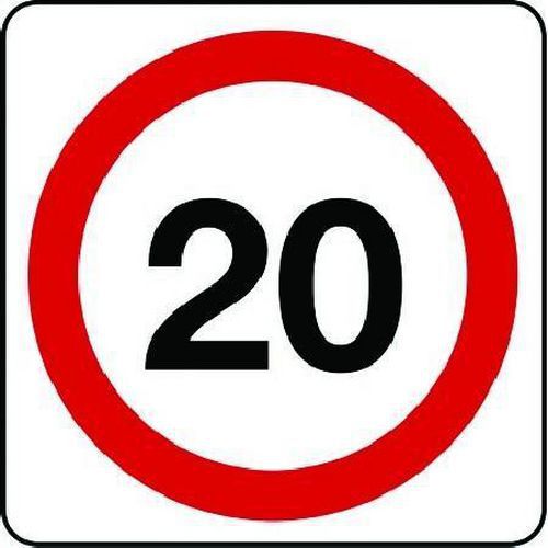 20 Mph - Aluminium Sign