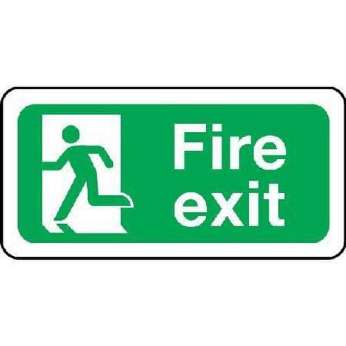 Fire exit Sign - Man Running Left