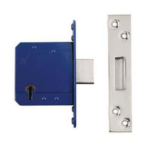 A-Spec BS3621 5 Lever Deadlock - 76mm Case - 57mm Backset - Brushed Stainless