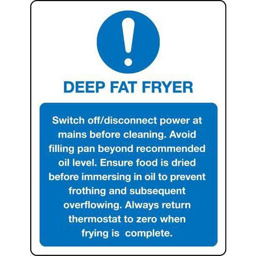 Deep Fat Fryer - Sign