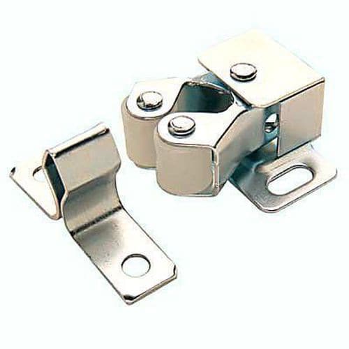 Double Roller Catch - Nickel Plated Pack of 10