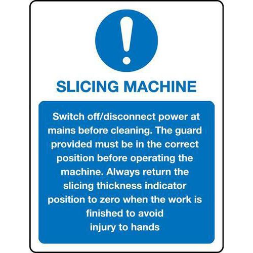 Slicing Machine - Sign