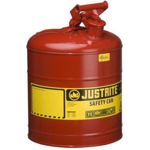 Justrite Round Safety Cans for Spill Control and Safety