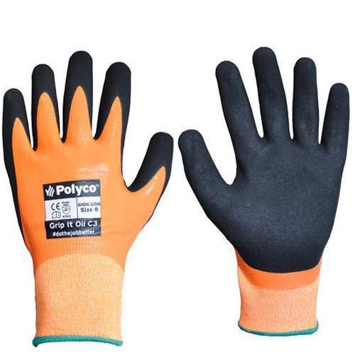 Polyco Grip It Oil C3 Cut Resistant Gloves - 1 Pair