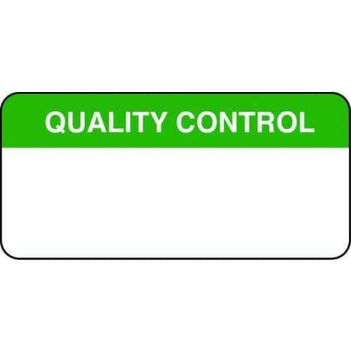 Quality Control Quality Control Labels