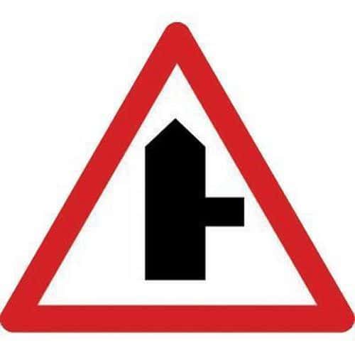 Minor Road On Right Class 2 Sign