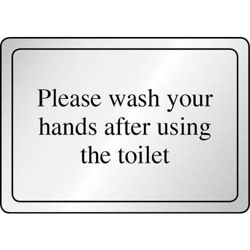 Please Wash Your Hands Aluminium Sign