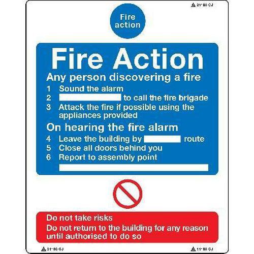 General Fire Safety Sign - 'Any Person…..' | Signs & ID | Manutan UK