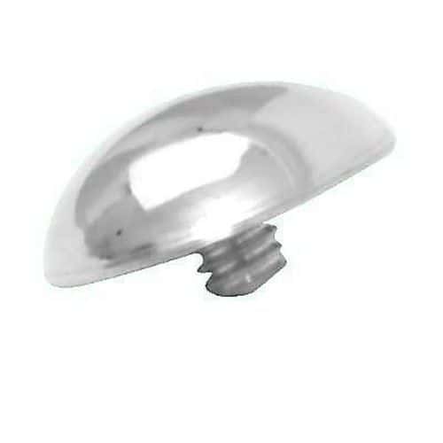 Mirror Screw Threaded Caps - Domed - 13mm - Chrome - Pack of 10