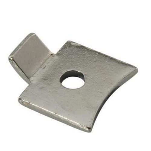 Standard Flat Bookcase Clip - Polished Nickel Plated