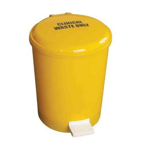 Clinical Waste Plastic Pedal Bin