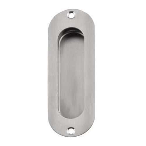 Altro Oval Flush Handle - 40 x 120mm - Satin Stainless Steel