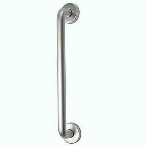 Altro 20mm Rose Fix Pull Handle - 225mm Centres - Satin Aluminium