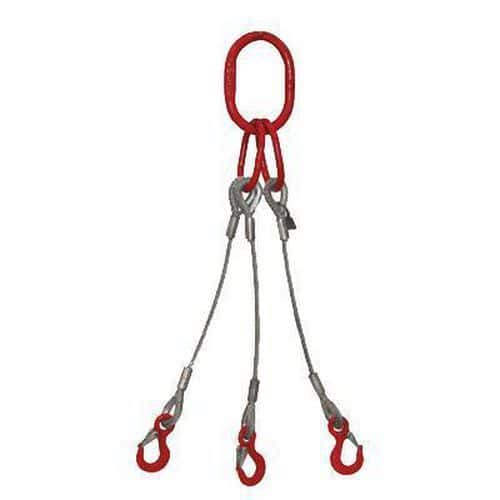 3 Leg Wire Rope Slings for Heavy-Duty Lifting and Transport