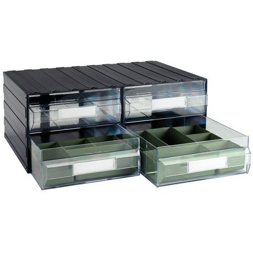 Compartments for drawer units - Green