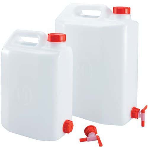Jerrycan with tap set - 10 and 20 l