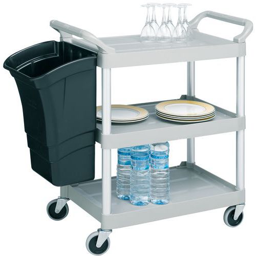 Service trolley with 3 shelves - 90 kg - Rubbermaid