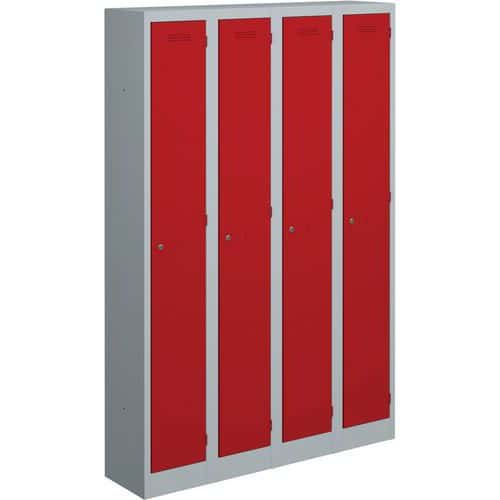 Bisley Metal Storage Lockers - 1 Door & 2-4 Columns - 1800x600x450mm