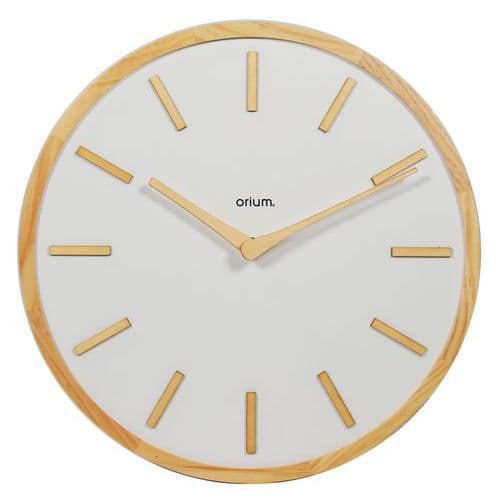 Elegance clock, 30 cm, wood, white - Orium