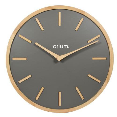 Elegance clock, 30 cm, wood, anthracite grey - Orium