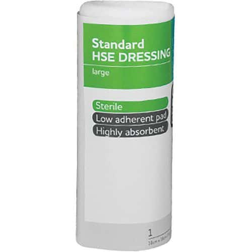 HSE Medium & Large Dressing First Aid Bandages - Pack 12 - AeroWound