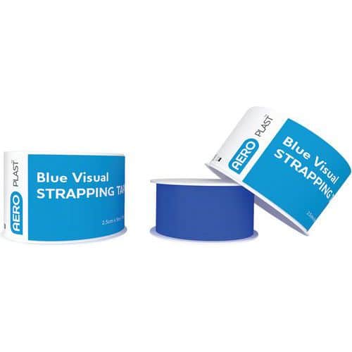 Blue Injury Strapping Tape - Pack 12 - Food Safe - Surefill