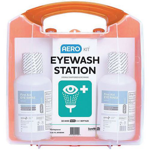 Eyewash Cabinet In Neat Case - Surefill Station