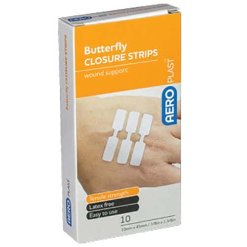 Butterfly Plaster Wound Closures - Box of 10 - AeroPlast