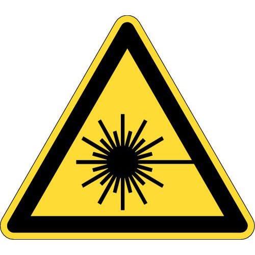 Hazard sign - Laser beam hazard - Rigid