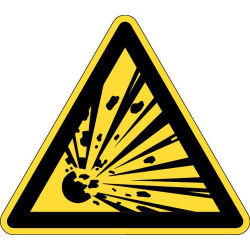 Hazard sign - Explosive materials - Rigid