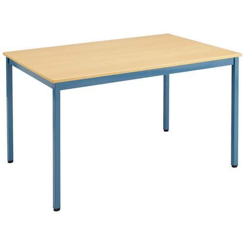 All-purpose rectangular table - Melamine top - Length 120 cm