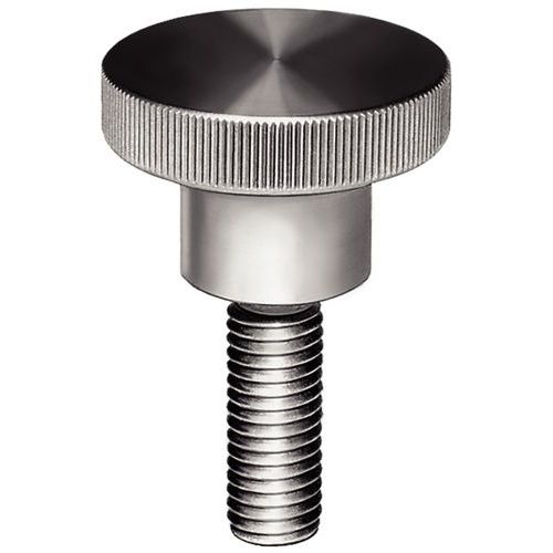 Knurled screw - With threaded rod