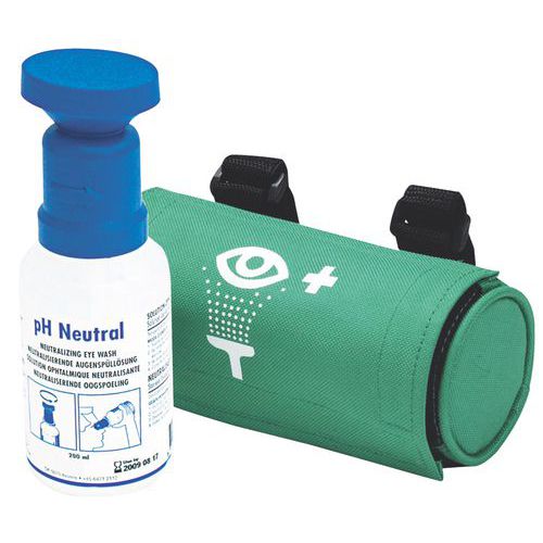 Portable pH neutral eyewash kit - Esculape
