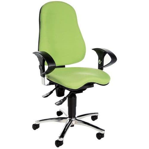 Sitness 10 ergonomic office chair - Chrome base