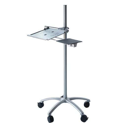 Upright Laptop Stand - Adjustable & Mobile Podium - Manutan Expert