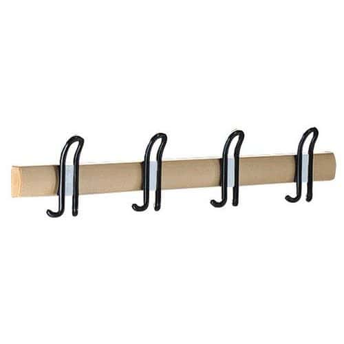 Coat rack - with a label holder