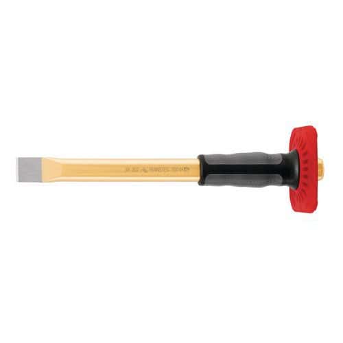 Flat chisel with hand protector