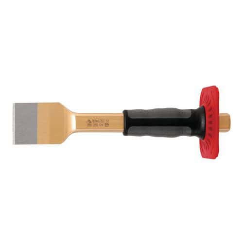 Masonry chisel with hand protector