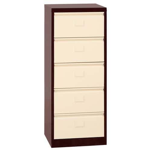 Cabinet with flip-down drawers - Five compartments - Manutan Expert
