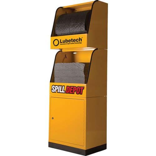 Lubetech Spill Depot - Cabinet and 2 Spill Mat Dispensing Units