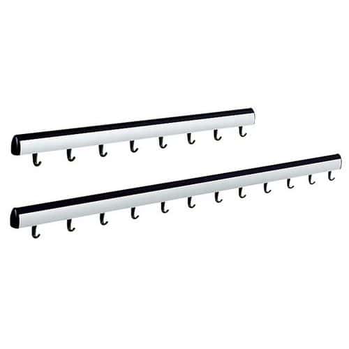 Allure wall mounted coat rack, model 1 - Black  - Gardelux