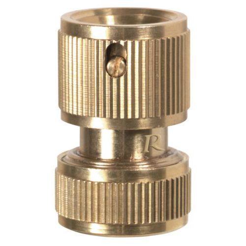 Brass quick-fit stop connectors for pipes - Ø 15 mm