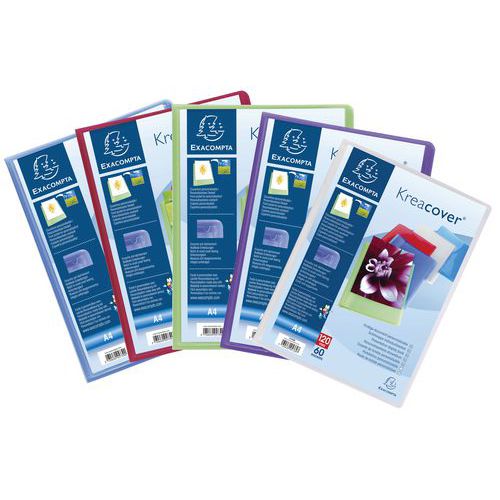 Kreacover A4 customisable display book with 120 views - Pack of 10