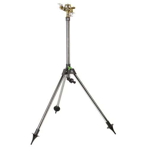 Metal drizzle sprinkler on metal tripod stand, 88 cm