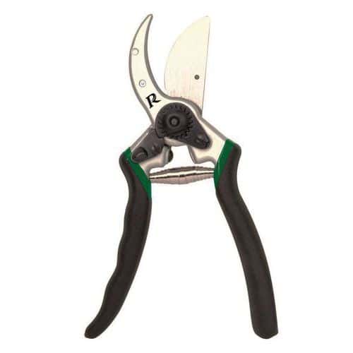 Curved forged aluminium PRO secateurs - 215 mm